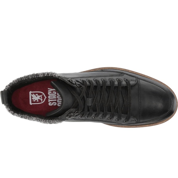 STACY ADAMS NEW Mens Leather Moc Toe Lace Up Ankle Boot - Picture 2 of 13